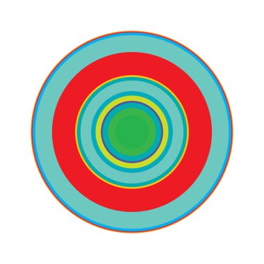 Rastgele daireler soyut geometrik bileşim