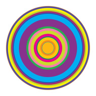 Rastgele daireler soyut geometrik bileşim