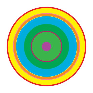 Rastgele daireler soyut geometrik bileşim