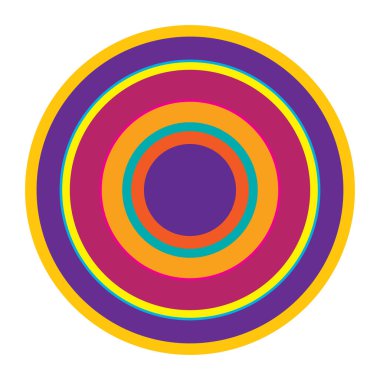 Rastgele daireler soyut geometrik bileşim