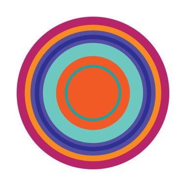 Rastgele daireler soyut geometrik bileşim