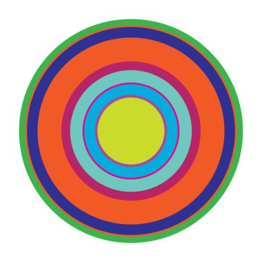 Rastgele daireler soyut geometrik bileşim