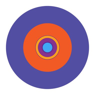 Rastgele daireler soyut geometrik bileşim