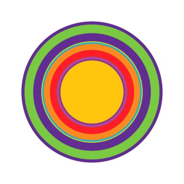 Rastgele daireler soyut geometrik bileşim