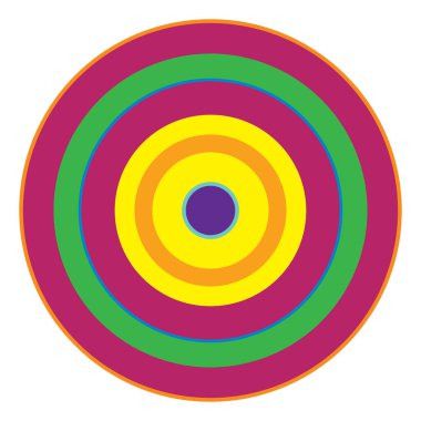 Rastgele daireler soyut geometrik bileşim