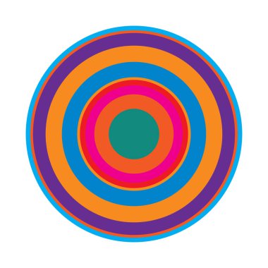 Rastgele daireler soyut geometrik bileşim