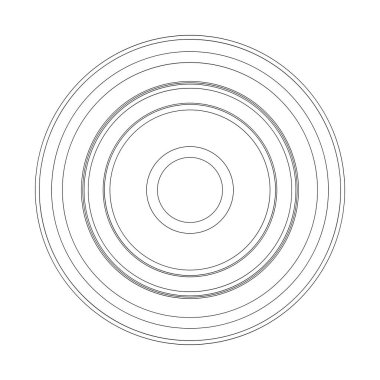 Rastgele daireler soyut geometrik bileşim