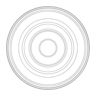 Rastgele daireler soyut geometrik bileşim