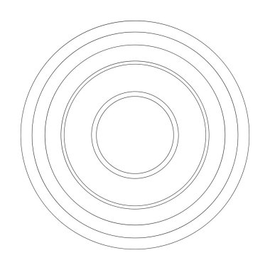 Rastgele daireler soyut geometrik bileşim