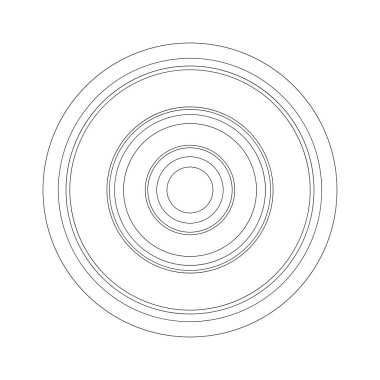 Rastgele daireler soyut geometrik bileşim