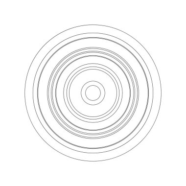 Rastgele daireler soyut geometrik bileşim
