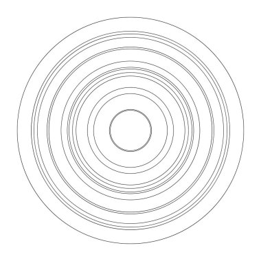 Rastgele daireler soyut geometrik bileşim