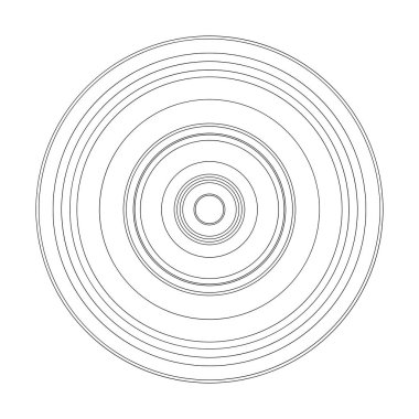 Rastgele daireler soyut geometrik bileşim