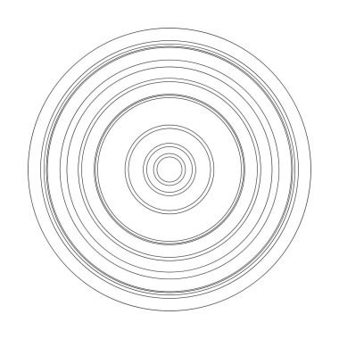 Rastgele daireler soyut geometrik bileşim