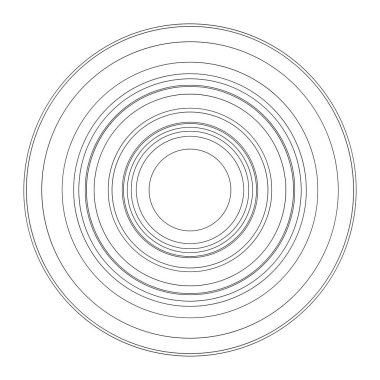 Rastgele daireler soyut geometrik bileşim