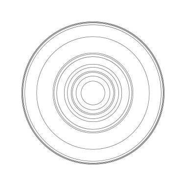 Rastgele daireler soyut geometrik bileşim