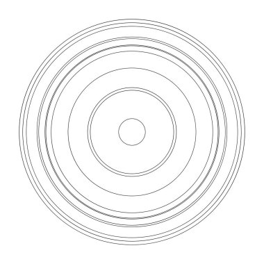 Rastgele daireler soyut geometrik bileşim