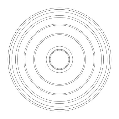 Rastgele daireler soyut geometrik bileşim