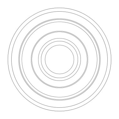 Rastgele daireler soyut geometrik bileşim