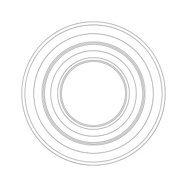 Rastgele daireler soyut geometrik bileşim