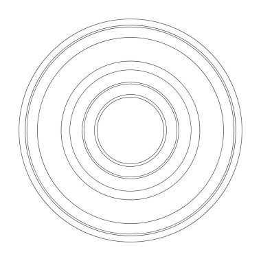 Rastgele daireler soyut geometrik bileşim