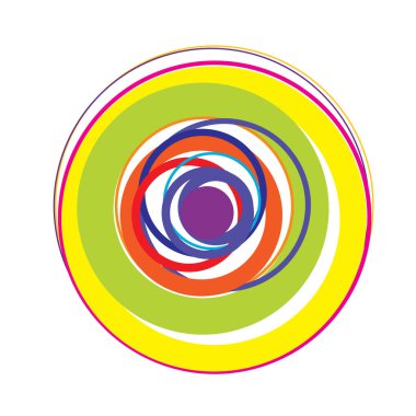 Rastgele daireler soyut geometrik bileşim