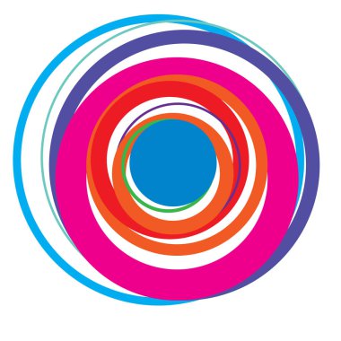 Rastgele daireler soyut geometrik bileşim