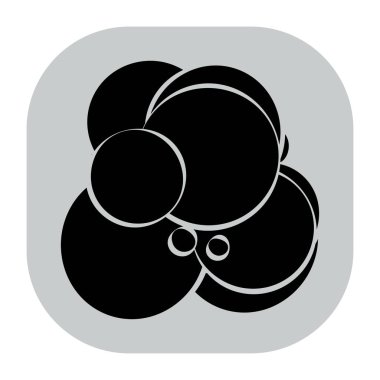 Rastgele daireler soyut geometrik bileşim