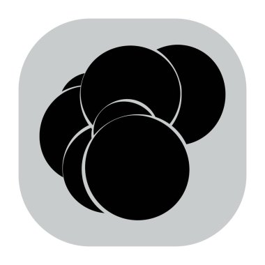 Rastgele daireler soyut geometrik bileşim