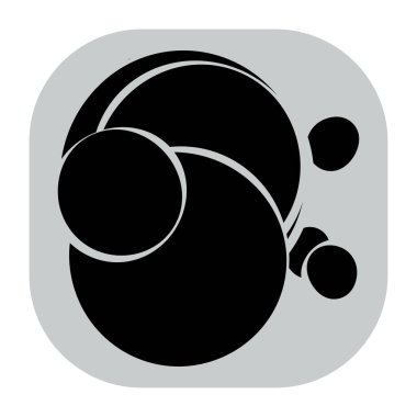 Rastgele daireler soyut geometrik bileşim