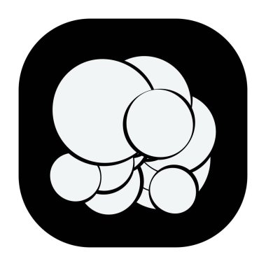 Rastgele daireler soyut geometrik bileşim