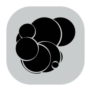 Rastgele daireler soyut geometrik bileşim