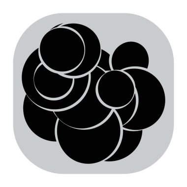 Rastgele daireler soyut geometrik bileşim