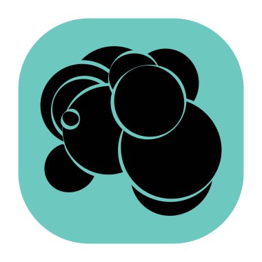 Rastgele daireler soyut geometrik bileşim