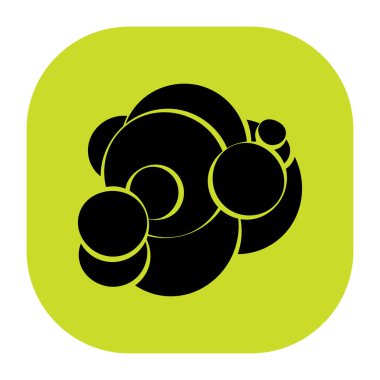 Rastgele daireler soyut geometrik bileşim