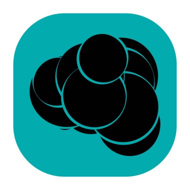 Rastgele daireler soyut geometrik bileşim