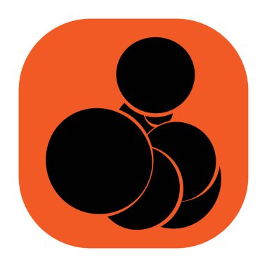 Rastgele daireler soyut geometrik bileşim