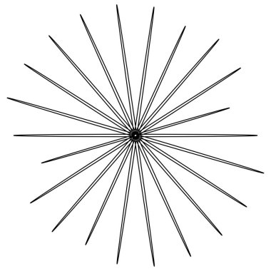 Rastgele daireler, dairesel halkalar geometrik tasarım elementleri. Stock vektör illüstrasyonu, klip- art grafikleri