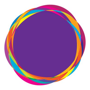 Rastgele daireler, dairesel halkalar geometrik tasarım ögesi