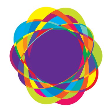 Rastgele daireler, dairesel halkalar geometrik tasarım ögesi