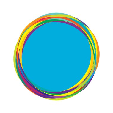 Rastgele daireler, dairesel halkalar geometrik tasarım ögesi