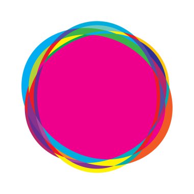 Rastgele daireler, dairesel halkalar geometrik tasarım ögesi