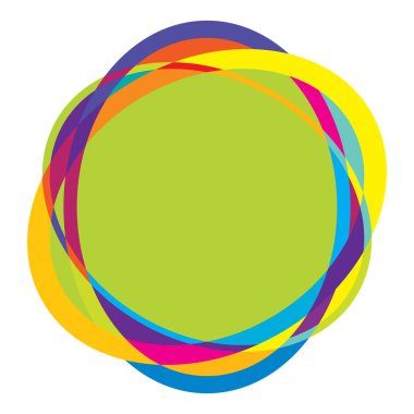 Rastgele daireler, dairesel halkalar geometrik tasarım ögesi