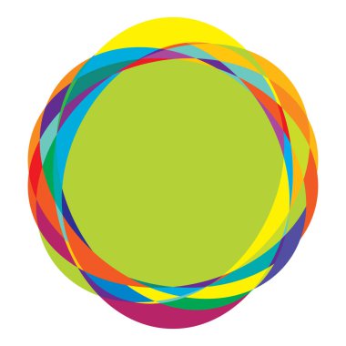 Rastgele daireler, dairesel halkalar geometrik tasarım ögesi