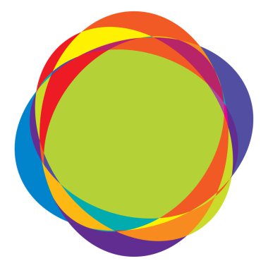 Rastgele daireler, dairesel halkalar geometrik tasarım ögesi