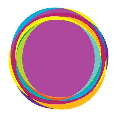 Rastgele daireler, dairesel halkalar geometrik tasarım ögesi