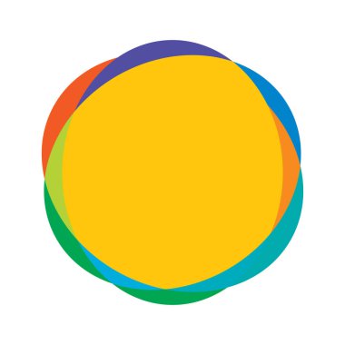 Rastgele daireler, dairesel halkalar geometrik tasarım ögesi