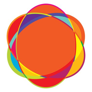 Rastgele daireler, dairesel halkalar geometrik tasarım ögesi