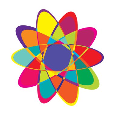 Rastgele daireler, dairesel halkalar geometrik tasarım ögesi