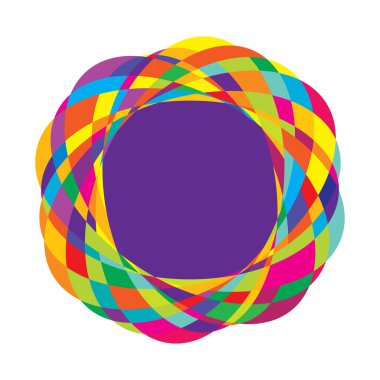 Rastgele daireler, dairesel halkalar geometrik tasarım ögesi